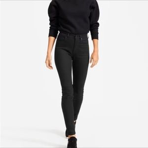 Everlane High-Rise Skinny Jean in Black